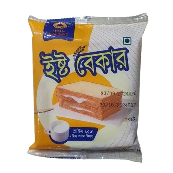 Yeast Baker Sliced Bread With Mik Jam Inside