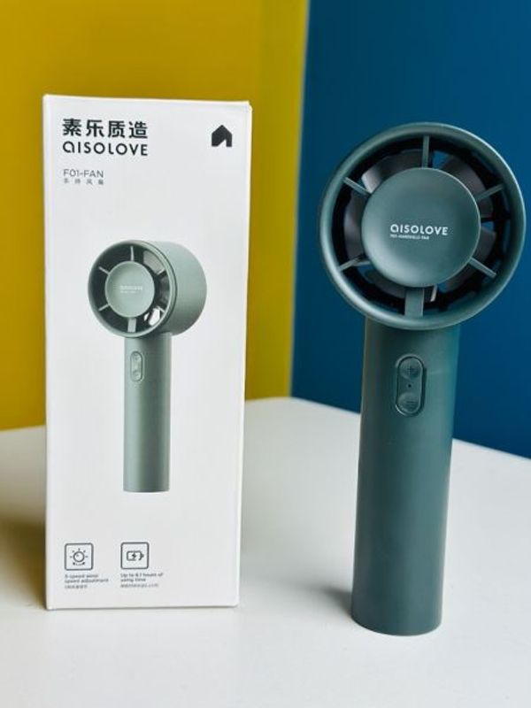 Xiaomi AISOLOVE F01 Handheld Turbo Fan (2000mAh Battery) – Green Color