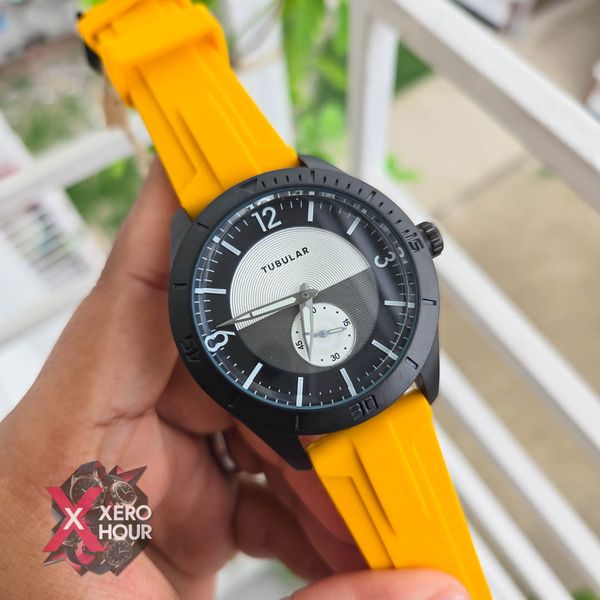 Tubular Silicon Plain Sport | Yellow Belt