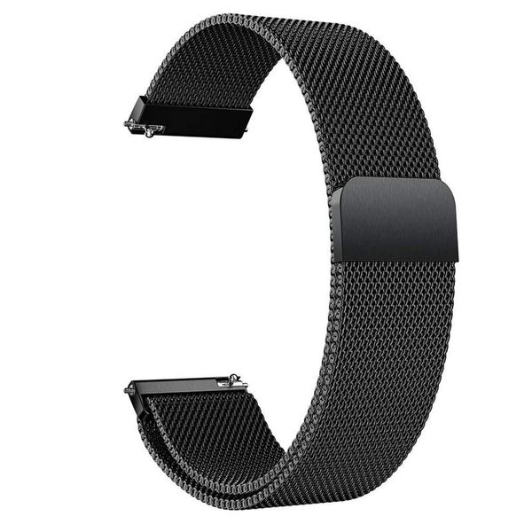 Universal 20mm Metal Magnetic Watch Strap-Black