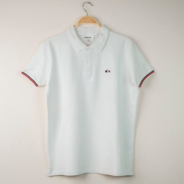 L1 100% Combed Cotton Polo White