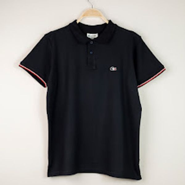 L1 100% Combed Cotton Polo Black
