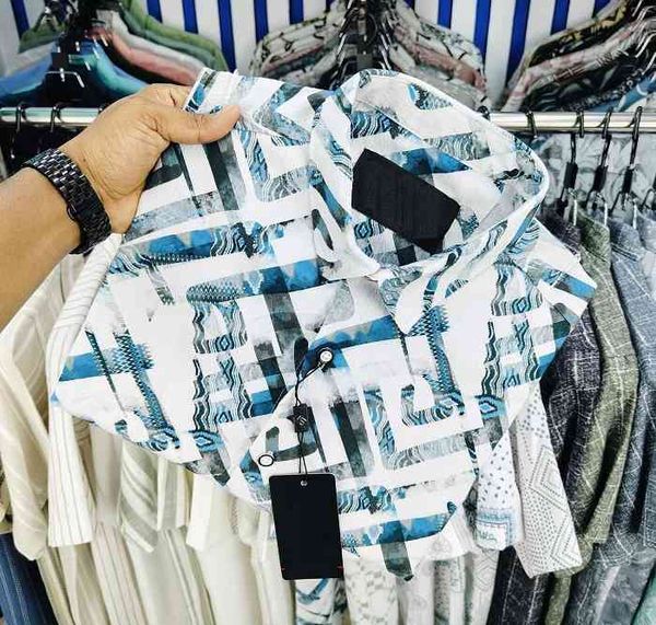 Luxury Popcorn Half Sleeve Print Shirt