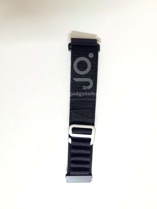 Pin Lock Fabric Stap For Smart Watch-20mm -Black Color