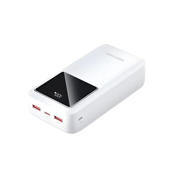 Vention FHMW0 30000mAh 22.5W Fast Charging Power Bank – White .