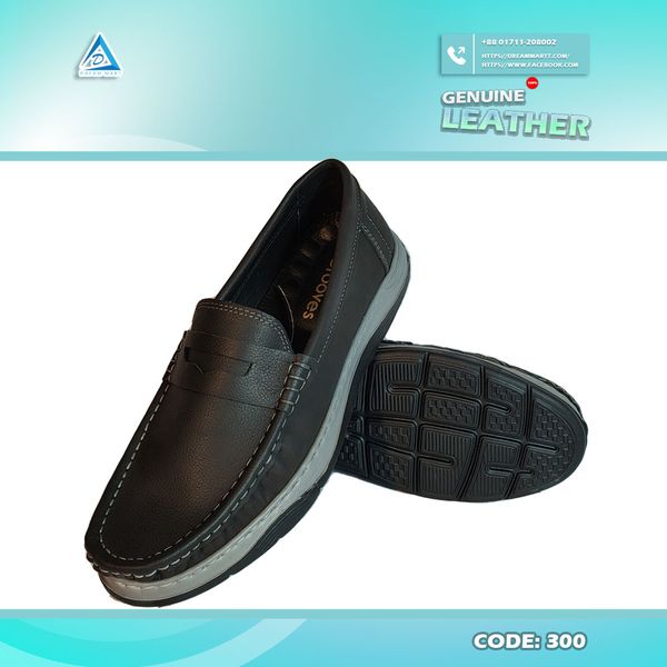 Genuine COW Leather Casual Shoes For Men- 300