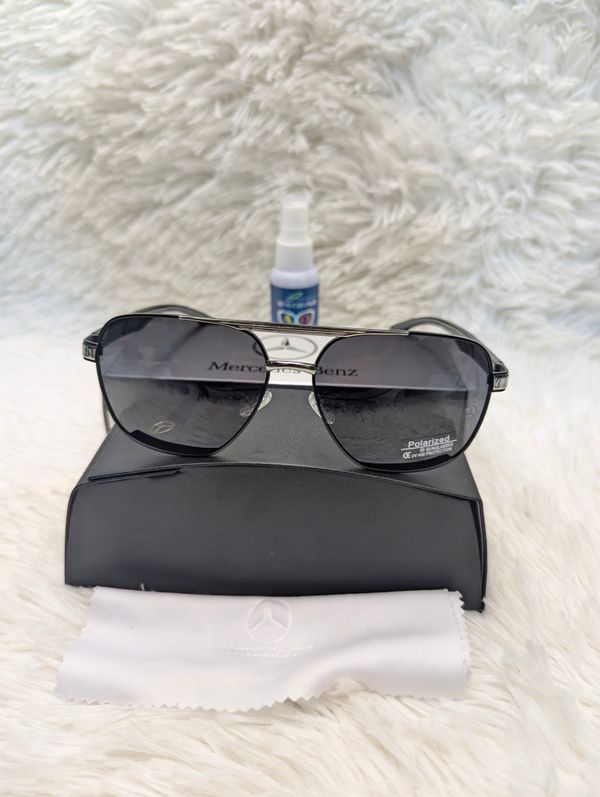 Polarize Mercedes-Benz Premium Luxury Men Sunglass Silver