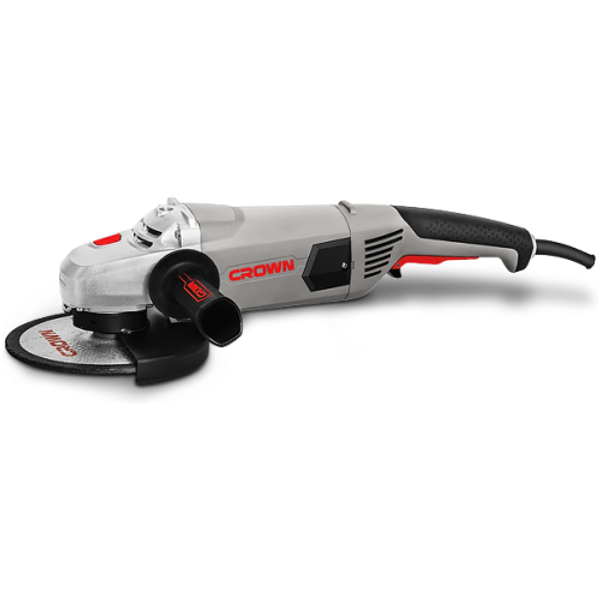 CROWN 7" Professional Angle Grinder With Soft Start, 2200W, 180mm, Rear switch; CT13500-180