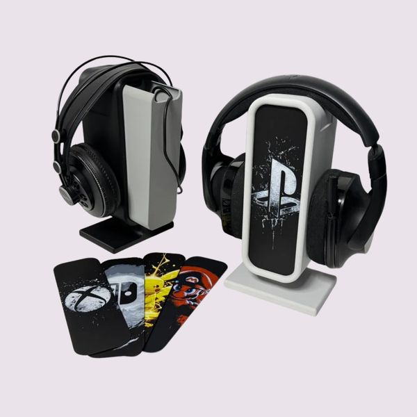 PanelSwap+ Headphone Stand with Storage – Customizable Desk Holder | InDecorBD