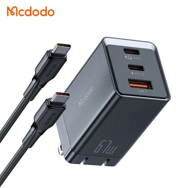 Mcdodo CH-153 67W PD GaN5 মিনি ফাস্ট চার্জিং প্রো সেট । Mcdodo CH-153 67W PD GaN5 Mini Fast Charging Pro Set