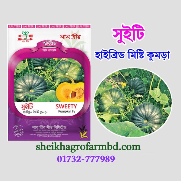 সুইটি (হাইব্রিড বারোমাসি মিষ্টি কুমড়া)- মিনি প্যাকেট