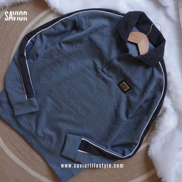 Steel Blue - Full Sleeve Winter Sweatshirt