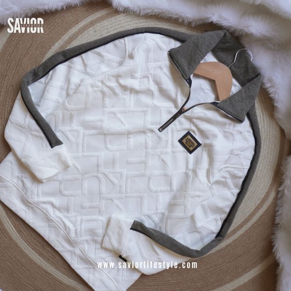 Milky White - Full Sleeve Winter Sweatshirt