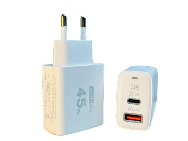 45W Fast Charging PD 3.0+ QC 3.0 USB Wall Charger