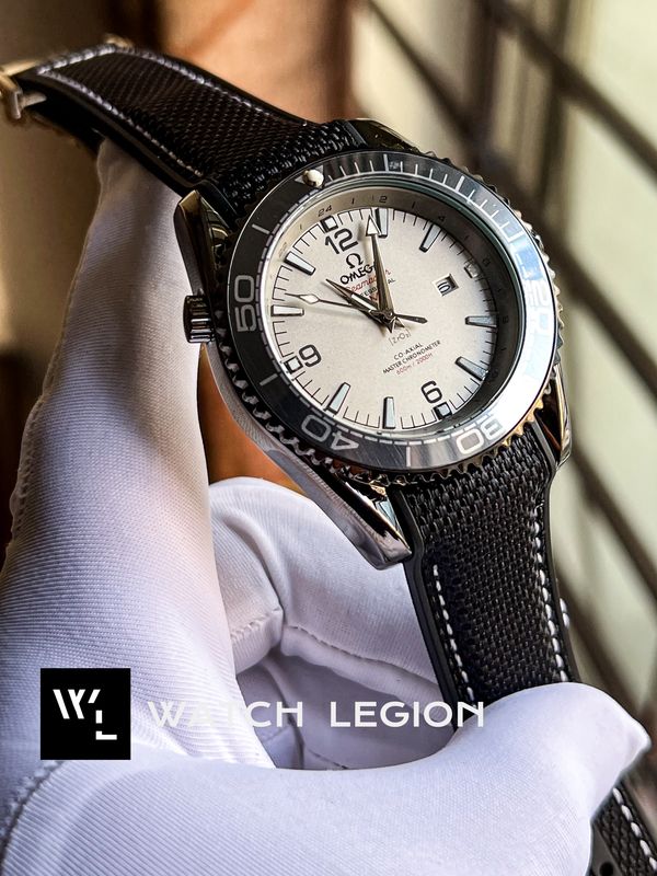 OMEGA SEAMASTER 500 GREY DIAL BLACK BELT
