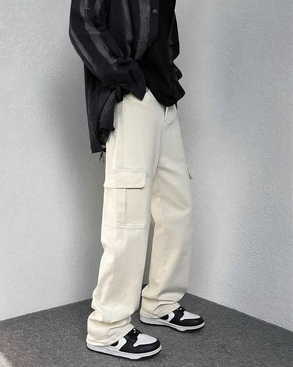 6 pocket straight fit Baggy Cargo