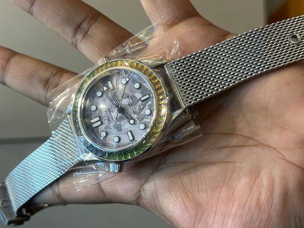 OMEGA MESH CHAIN STONE EURO