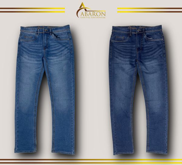 JEANS PANT -Light Blue & Dark Blue Wash Denim - 253069