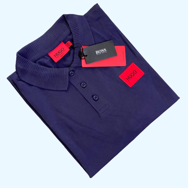 Hugo Boss Men's Navy Blue Polo T-shirt