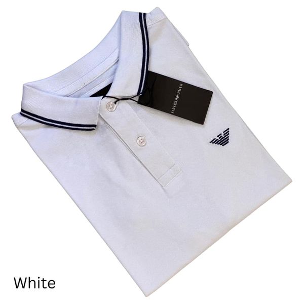Emporio Armani Men's White Polo T-shirt