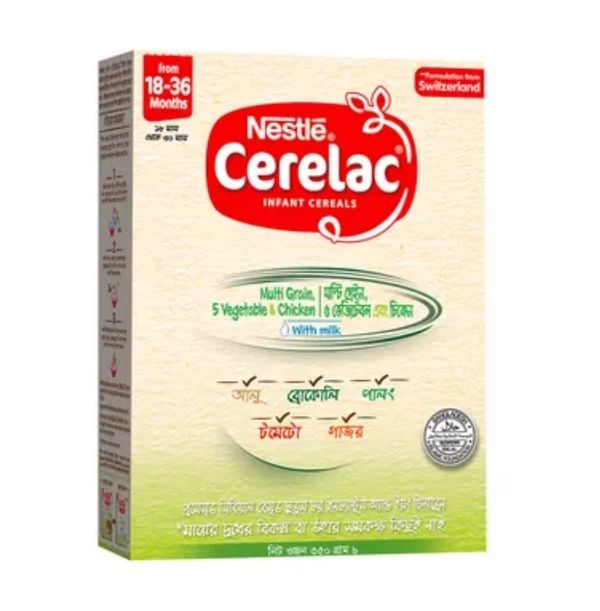Nestle Cerelac Five Vegetable & Chicken (18-36 Month) 350 gm