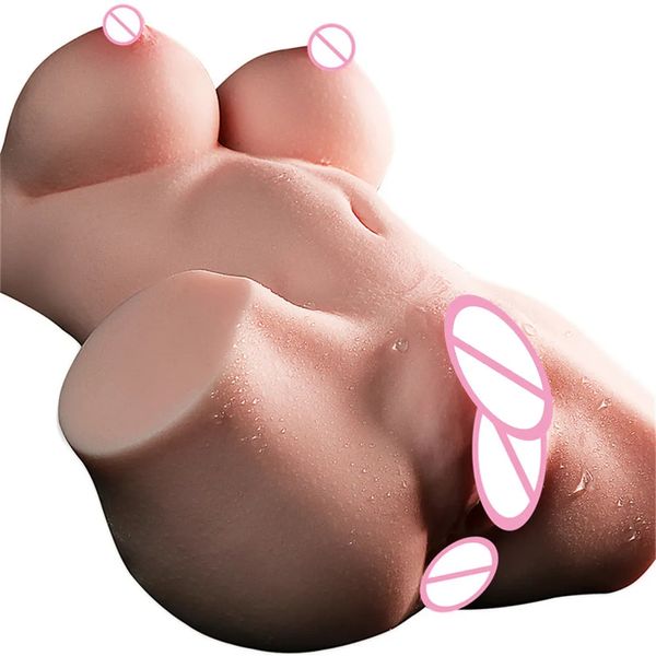 Realistic Silicone Sex Doll Big Breast Soft Ass Vagina Pocket Pussy Sex Shop Erotic Pleasure Male Masturbator Sex Toys for Men