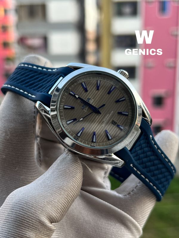 Omega Seamaster Blue Belt Silver Case Silver Dial AA Grade