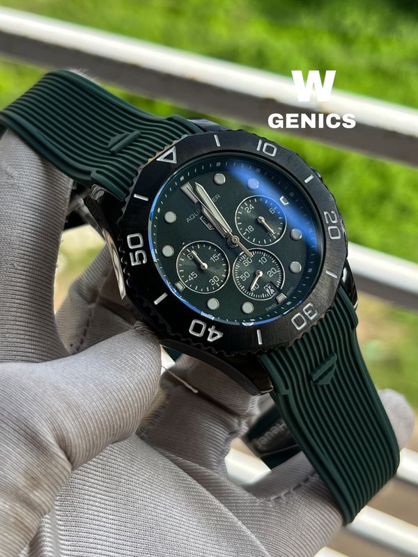 Tag Heur AQUARACER Black Case Green Dial Green Belt AA Grade