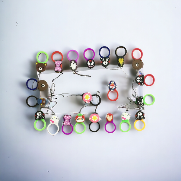 Fashionable Cartoon & Round Shape Mobile Ring Strap ( Any One)