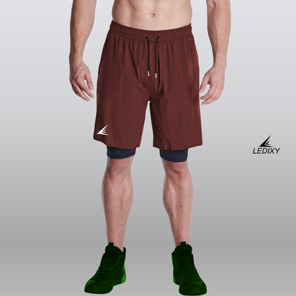 9" Inseam 2in1 Shorts for Men BSS04