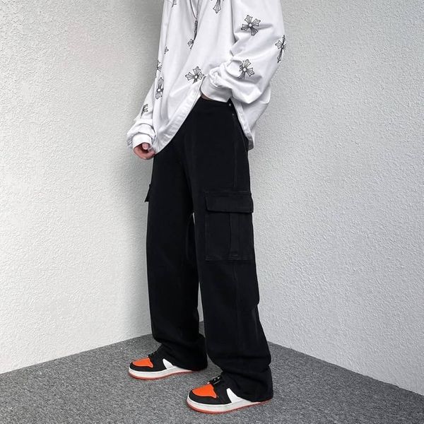 6 pocket Straight fit-Baggy cargo