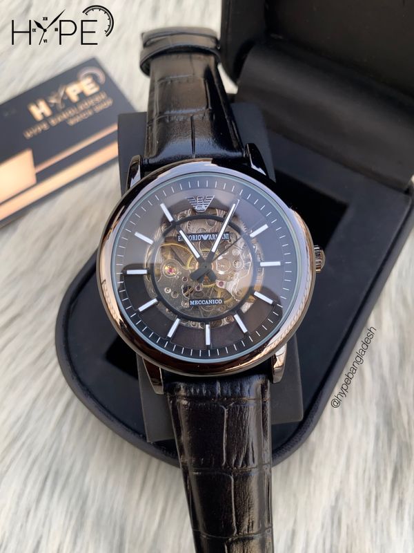 Armani leather belt automatic