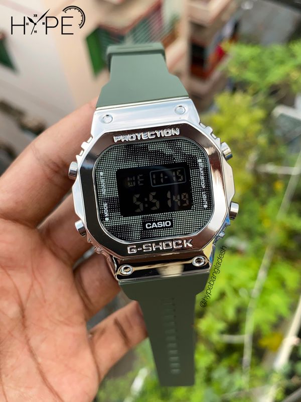 G-Shock digital square dial (Green)