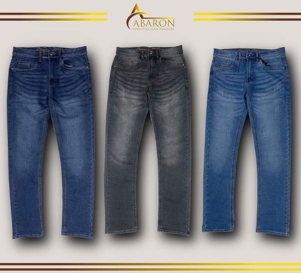 JEANS PANT -Light Blue - Dark Blue & Dark Ash Wash Denim - 253070