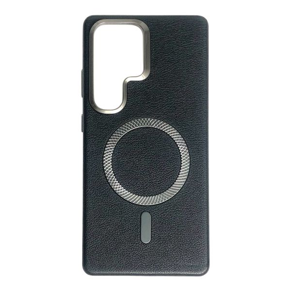 Plain Leather Knife Cut Magnetic Case For Samsung