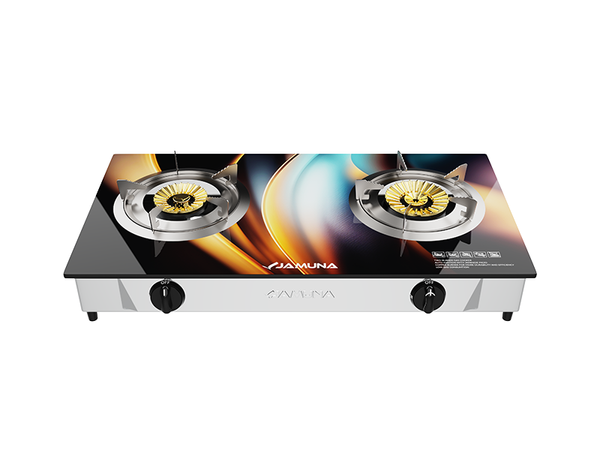 Jamuna Gas Stove JGS-NB02G Skyline LPG/NG (Brass Burner)