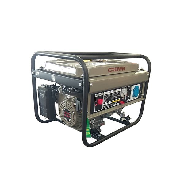 CROWN 2KW Professional Gasoline Generator, 2KW, Hand start, 220V; CT34012