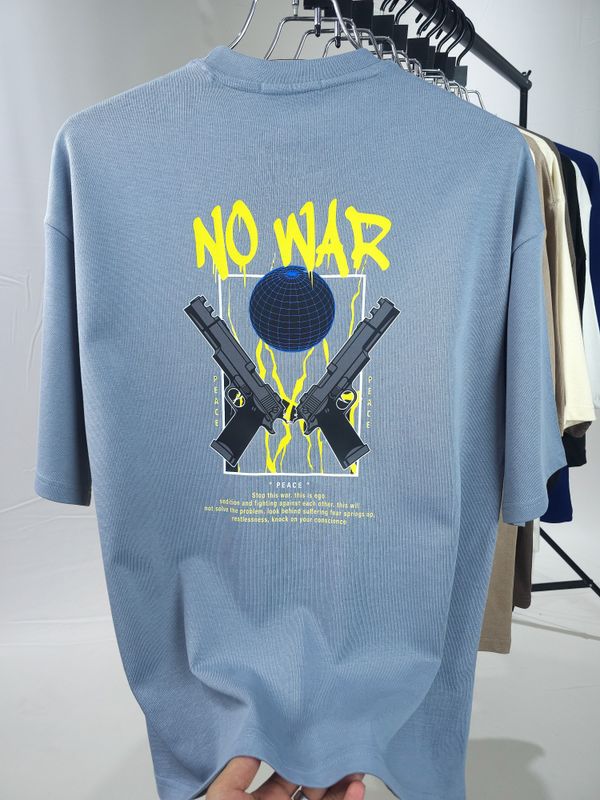 No War Drop Shoulder Men T-shirt