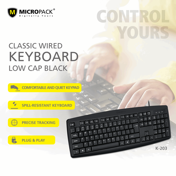 Micropack K203 Basic USB Keyboard