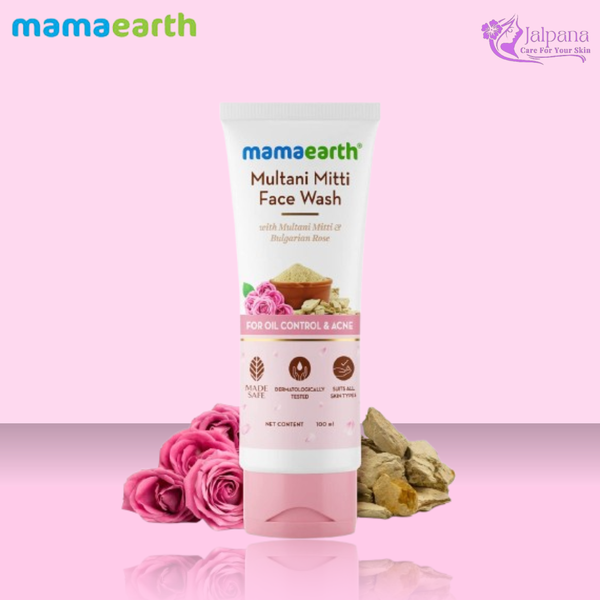 Mamaearth Multani Mitti Face Wash with Multani Mitti & Bulgarian Rose 100ml