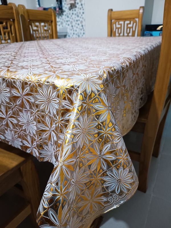 PVC Bronzing Tablecloth -84X4.5 inche-lira.1