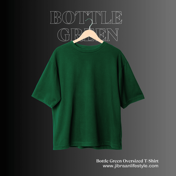 Premium Dropshoulder Bottle Green