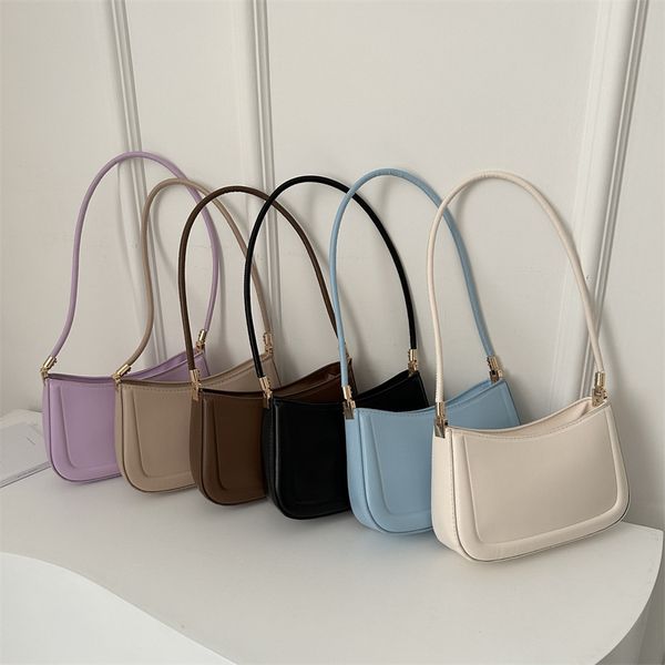 Solid soft mini shoulder bag