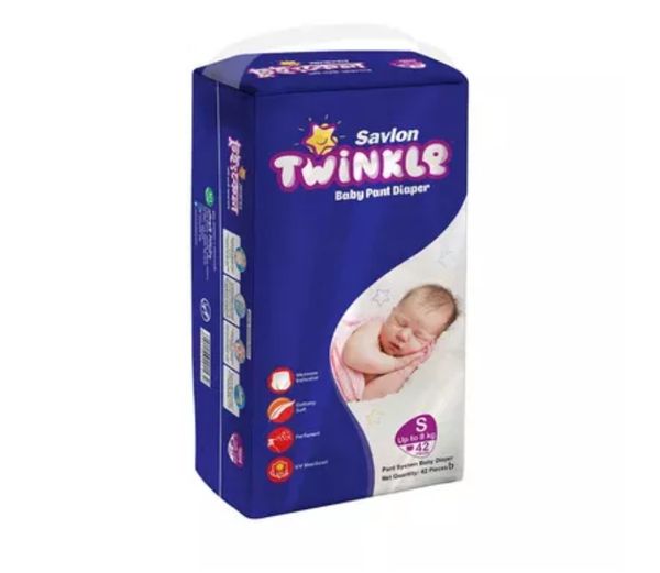 Savlon Twinkle Baby Pant Diaper S 42 pcs