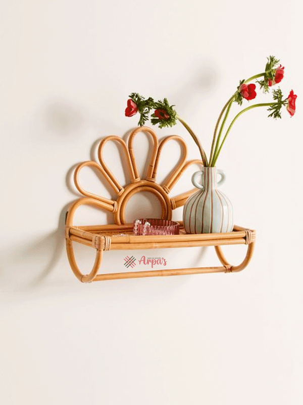 Rattan Made Wall Shelf