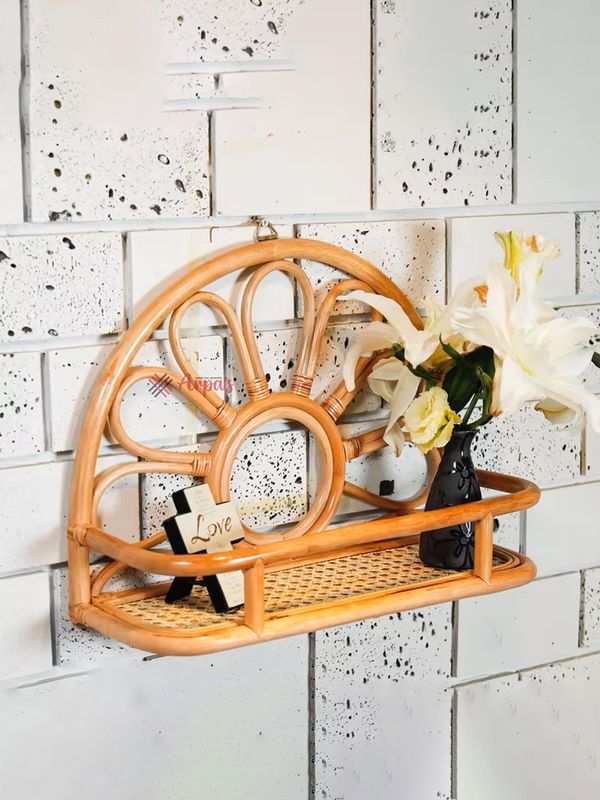 Rattan Made Wall Shelf