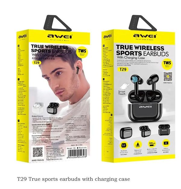 AWEI T29 True TWS Wireless Earbuds .