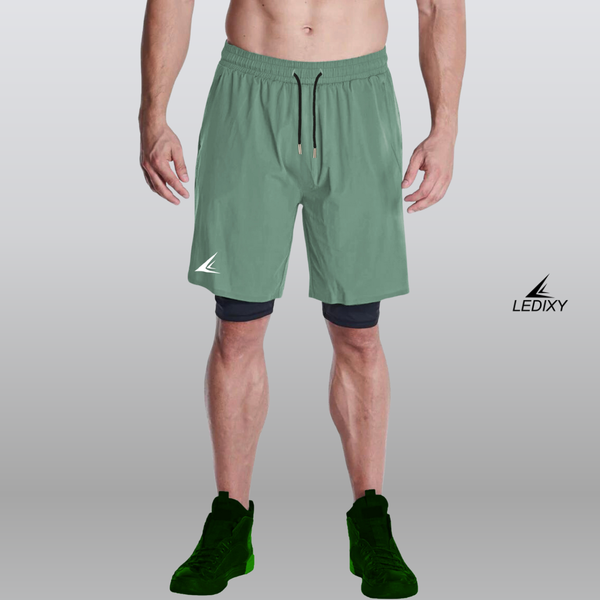 9" Inseam 2in1 Shorts for Men BSS06