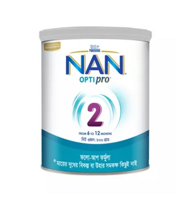Nestle Nan Optipro 2 Formula Milk Powder (6 M+) 800 gm