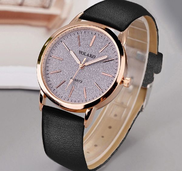 Leather Ladies Watch (pink) Yoloko